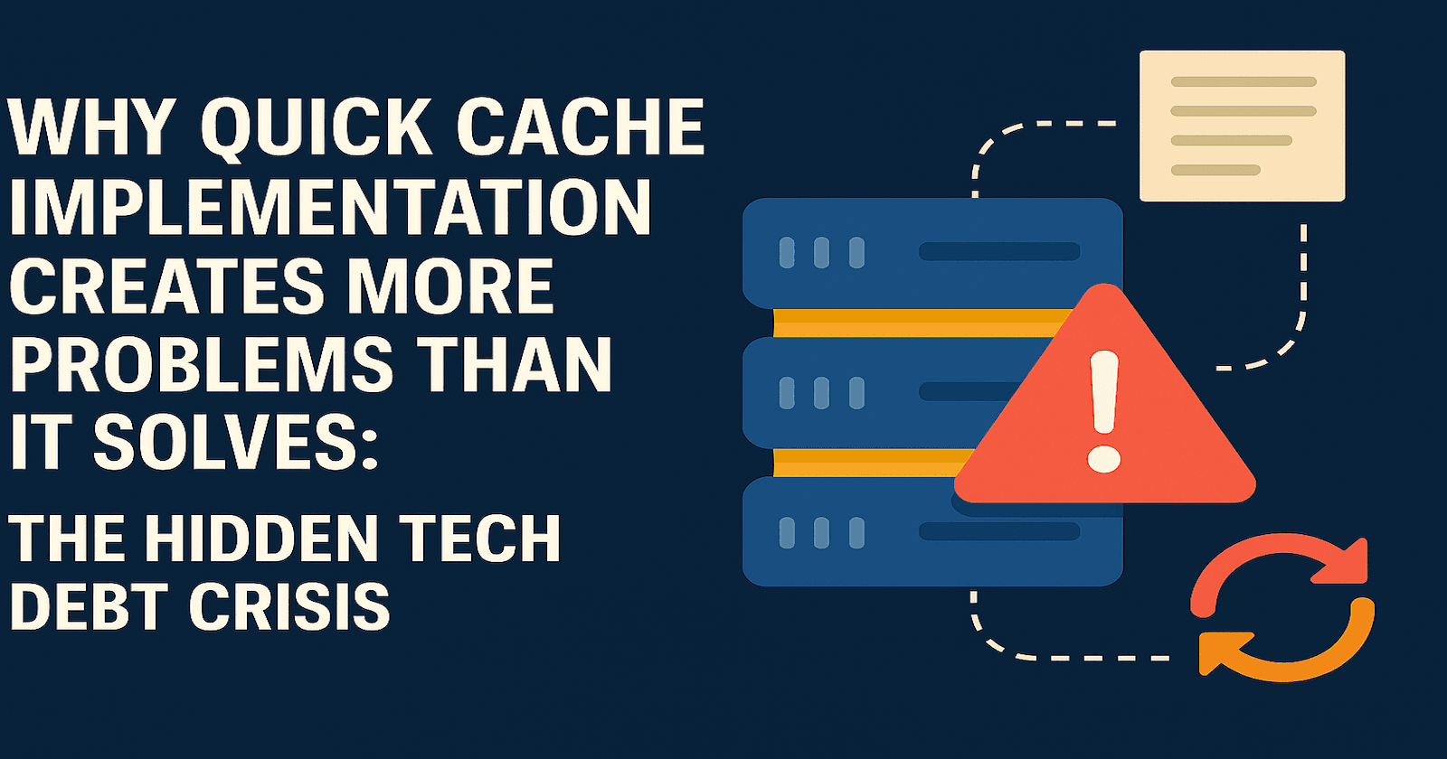 Explore quick cache challenges, systematic design, and expert strategies to avoid technical debt for maintainable architectures